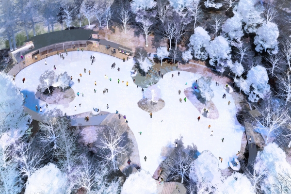 今年の冬は軽井沢へ。 「森を感じるスケートリンク」が11月18日オープン。