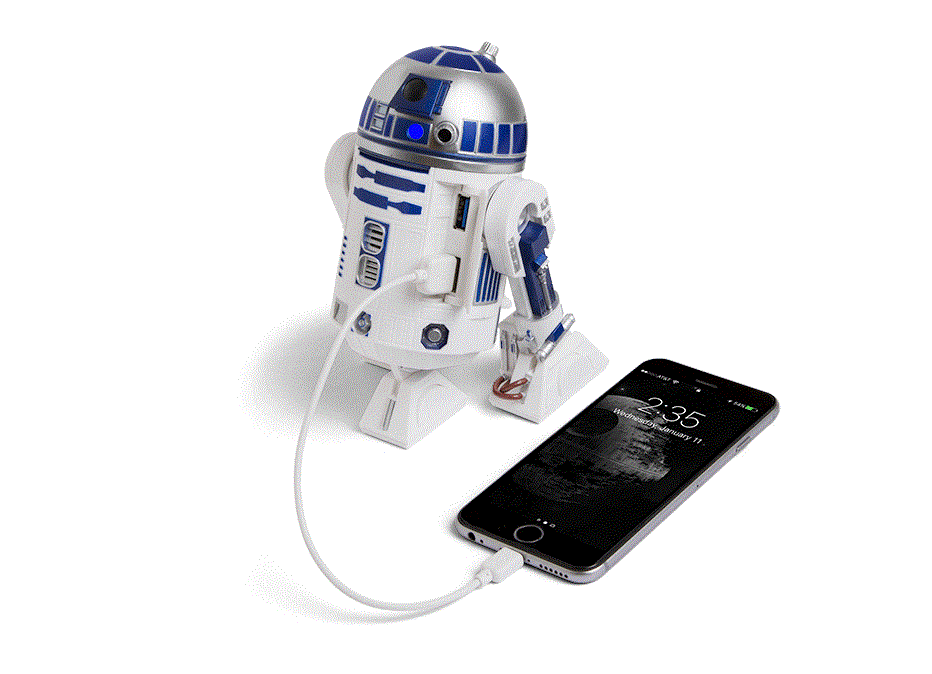 動く、音も出る。 R2-D2のバッテリーチャージャー