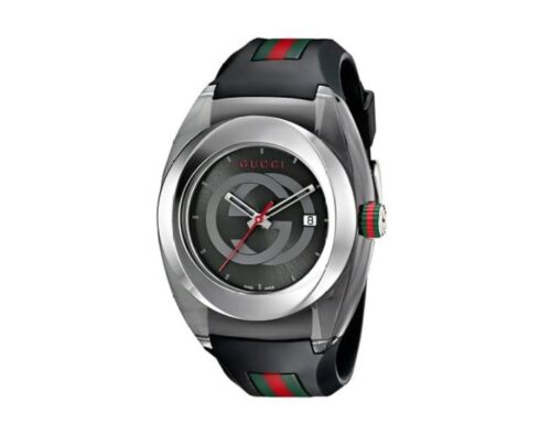 グッチ Gucci SYNC XXL YA137101 Stainless Steel Watch with Black Rubber Bracelet 男性 メンズ 腕時計 【並行輸入品】