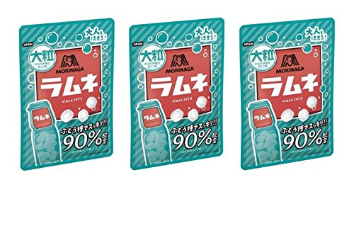 【まとめ買い】森永製菓 大粒ラムネ 41g × 3袋 （1.5倍の大きさ）